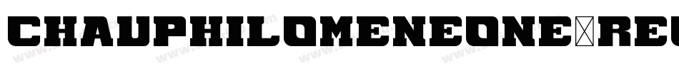ChauPhilomeneOne-Regular字体转换