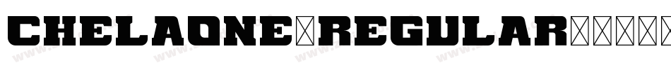 ChelaOne-Regular字体转换