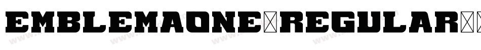 EmblemaOne-Regular字体转换
