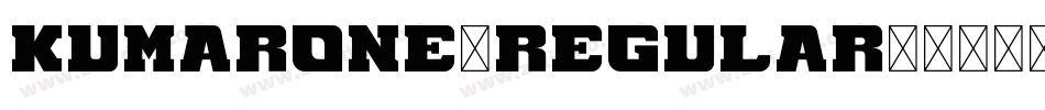 KumarOne-Regular字体转换