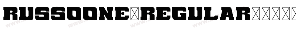 RussoOne-Regular字体转换