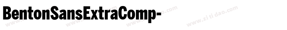BentonSansExtraComp字体转换