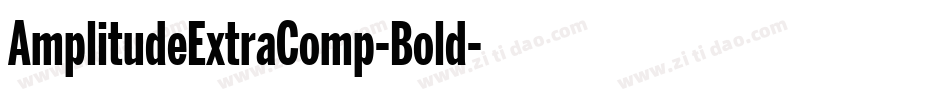 AmplitudeExtraComp-Bold字体转换