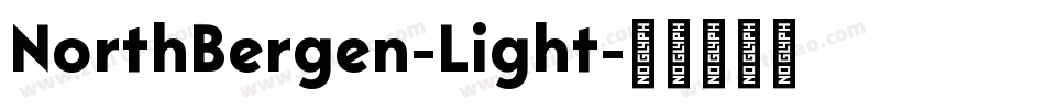NorthBergen-Light字体转换