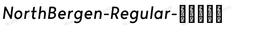 NorthBergen-Regular字体转换