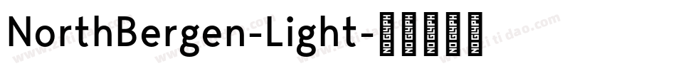 NorthBergen-Light字体转换