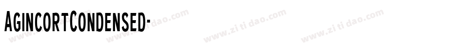 AgincortCondensed字体转换