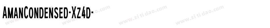 AmanCondensed-Xz4d字体转换