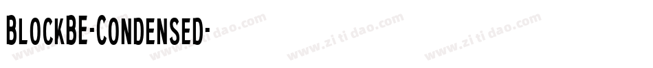 BlockBE-Condensed字体转换 BlockBE-Condensed字体转换