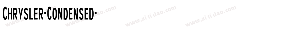 Chrysler-Condensed字体转换