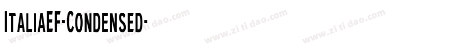 ItaliaEF-Condensed字体转换