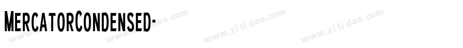 MercatorCondensed字体转换