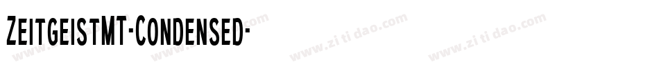 ZeitgeistMT-Condensed字体转换