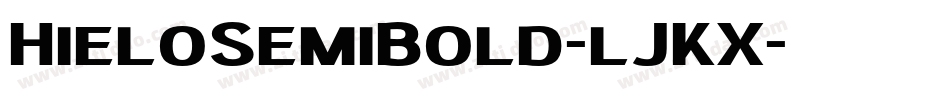 HieloSemiBold-lJKX字体转换