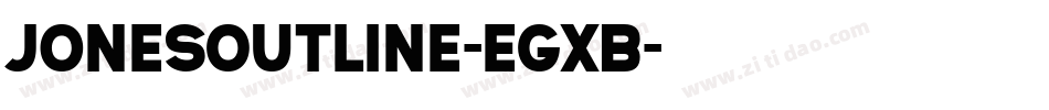JonesOutline-eGxB字体转换