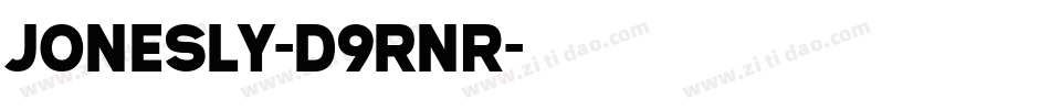 Jonesly-d9rnR字体转换
