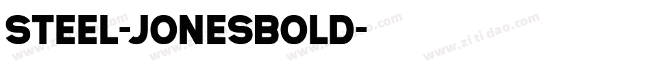 Steel-JonesBold字体转换