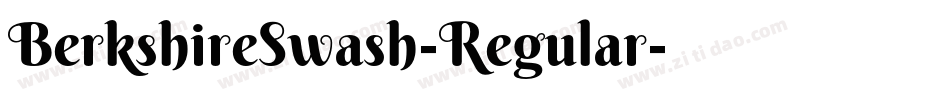 BerkshireSwash-Regular字体转换