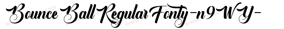 BounceBallRegularFonty-n9WY字体转换