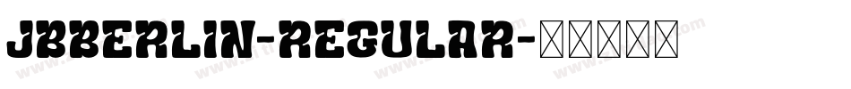 JBBerlin-Regular字体转换 JBBerlin-Regular字体转换