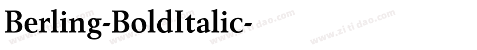 Berling-BoldItalic字体转换 Berling-BoldItalic字体转换