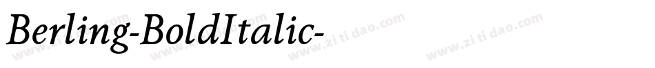 Berling-BoldItalic字体转换 Berling-BoldItalic字体转换