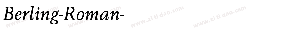 Berling-Roman字体转换 Berling-Roman字体转换
