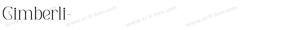 Cimberli字体转换