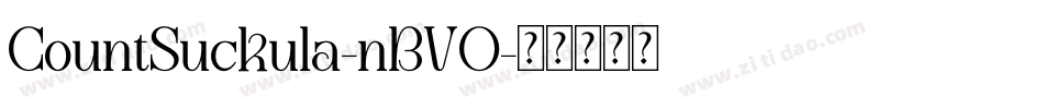 CountSuckula-nBVO字体转换
