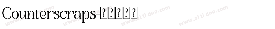 Counterscraps字体转换