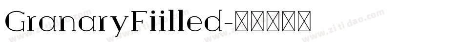 GranaryFiilled字体转换