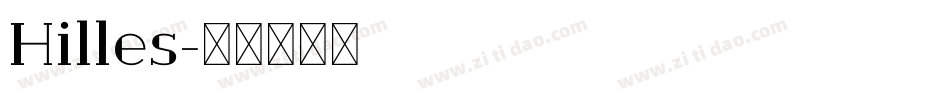 Hilles字体转换