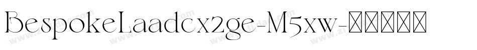 BespokeLaadcx2ge-M5xw字体转换