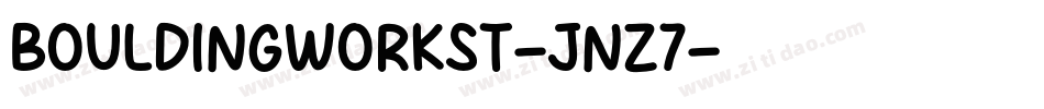 BouldingWorkSt-jnZ7字体转换