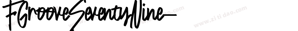 FGrooveSeventyNine字体转换