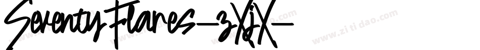 SeventyFlares-zXjX字体转换