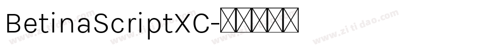 BetinaScriptXC字体转换