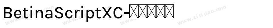BetinaScriptXC字体转换