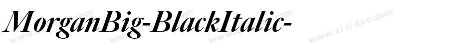 MorganBig-BlackItalic字体转换 MorganBig-BlackItalic字体转换