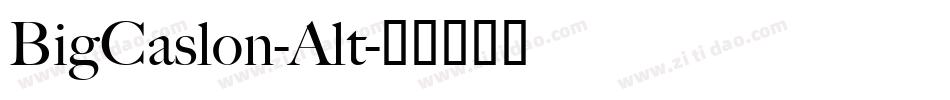 BigCaslon-Alt字体转换