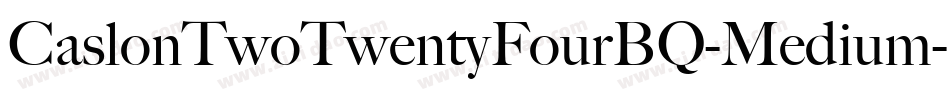 CaslonTwoTwentyFourBQ-Medium字体转换 CaslonTwoTwentyFourBQ-Medium字体转换