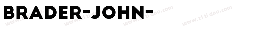Brader-John字体转换