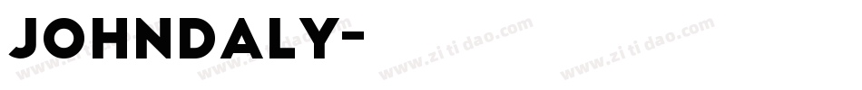 JohnDaly字体转换