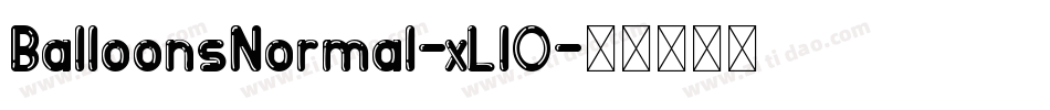 BalloonsNormal-xLl0字体转换
