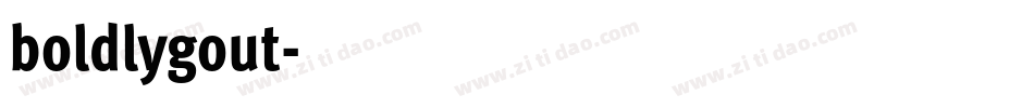 boldlygout字体转换