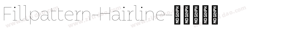 Fillpattern-Hairline字体转换
