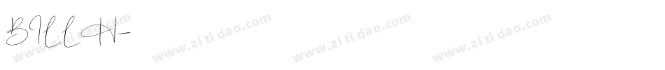 BILLH字体转换