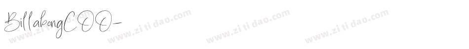 BillabongCOO字体转换