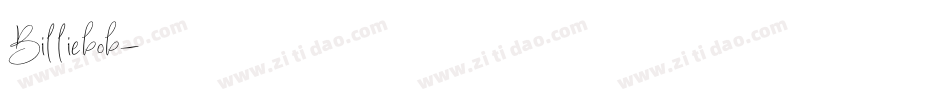 Billiebob字体转换