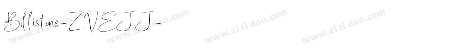 Billistone-ZVEJJ字体转换